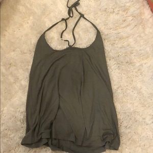 Express Lace Detail Halter top